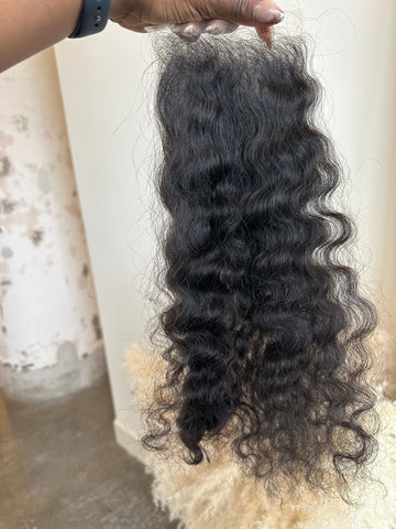 Raw HD 5x5 Wavy/Loose Curl Lace closure